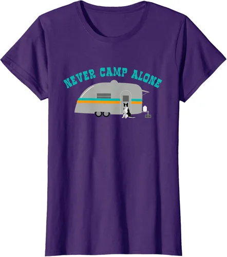 Vista 9 de Border Collie Gifts - Camiseta divertida de viaje para caravana, Azul / Patchwork, S