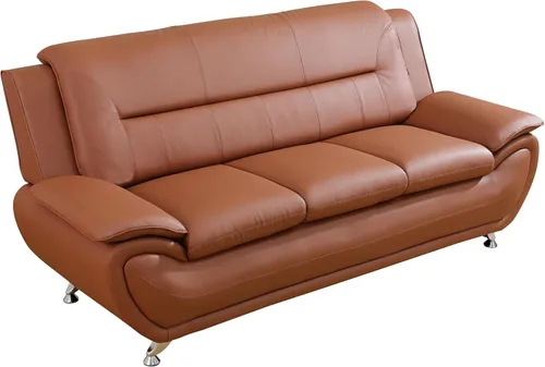 Vista 3 de Sofás de cuero para sala de estar, juego de sofás para sala de estar, sofá para dormitorio, apartamento, juegos de muebles para sala de estar