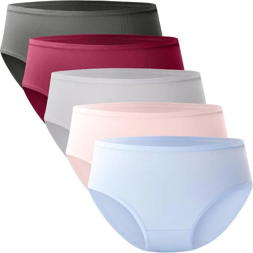 Vista 3 de BAMBOO COOL Ropa interior para mujer, transpirable, absorbe la humedad Multicolor B (paquete de 5)