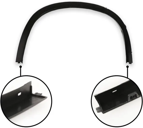 Vista 4 de G-PLUS Molduras de arco de rueda delantera izquierda compatibles con BMW X1 2012 2013 2014 2015, protector de cubierta de rueda delantera