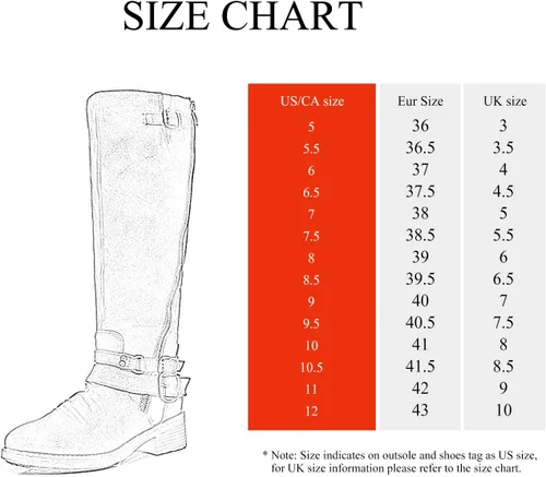 Vista 3 de DREAM PAIRS Botas de equitación hasta la rodilla para mujer de pantorrilla ancha