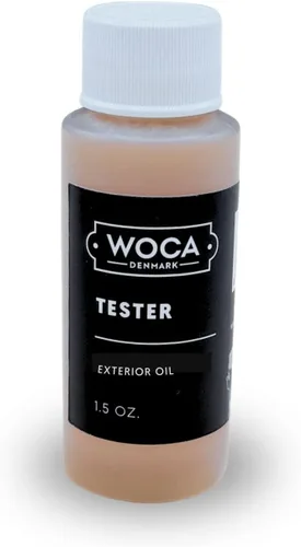 Vista 18 de WOCA Comprobador de aceite de madera exterior de Dinamarca, aceite penetrante a base de agua para superficies de madera al aire libre, muestra