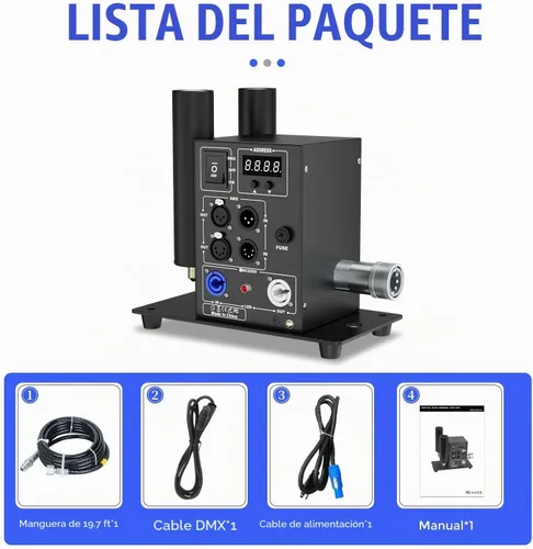 Vista 6 de Cañón de CO2 Profesional de dióxido de carbono Gas Co2 Blaster Jet Machine DJ CO2 Jet Machine Máquina de efectos escénicos para clubes nocturnos