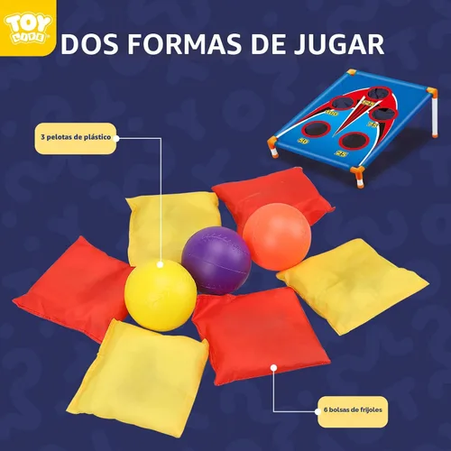 Vista 7 de TOY Life Bean Bags Toss Carnival Games, Cornhole, Outdoor Toys for Kids Ages 4-8, Backyard Game Sports & Outdoor Play, Outside Toys for Ages 5-7