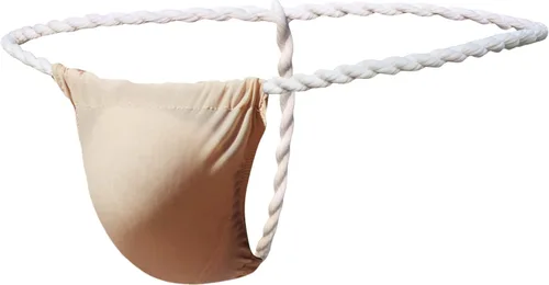 Vista 14 de Tanga de seda de hielo para hombre, de tiro bajo, ajustado, ropa interior suave Negro