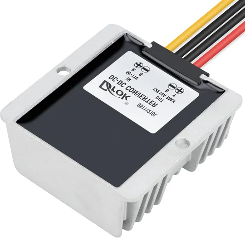 Vista 5 de DROK Convertidor elevador de 5 V a 12 V - Convertidor de impulso de CC impermeable 5V-11V a 12V, regulador de voltaje 10A 120W fuente