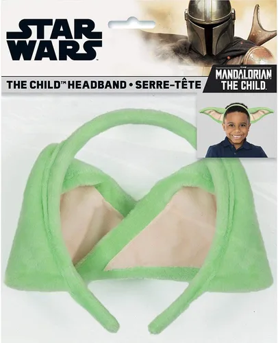 Vista 2 de Unique Mandalorian The Child - Diadema de tela, 1 unidad (paquete de 1), color verde