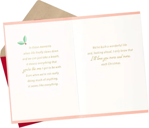 Vista 2 de Hallmark Tarjeta romántica de Navidad (Todo lo que quiero para Navidad)