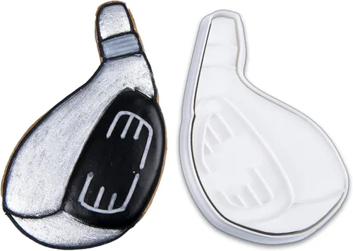 Vista 10 de Mostop Cortador de galletas deportivo con sellos, juego de 3 piezas de cortador de galletas de fútbol, fútbol, casco, juego de fútbol, herramientas