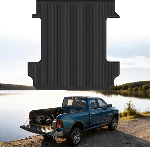 Vista 9 de GEEDAR Alfombrilla de Goma para Cama de Servicio Pesado para Chevy Silverado/GMC Sierra 1500 2019-2026, Accesorios para Cama de Vehículo de 5'8