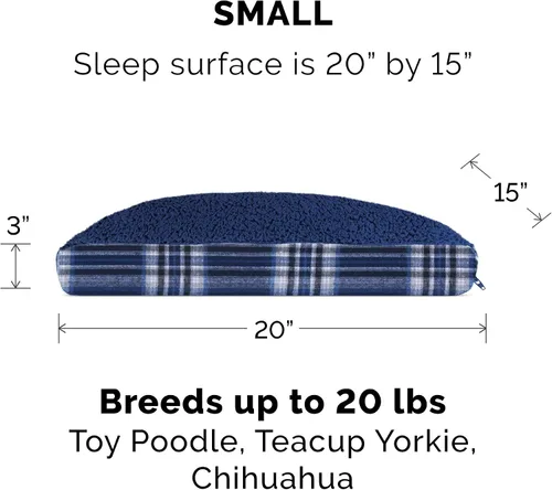 Vista 2 de Furhaven - Cama para perros y gatos, cojín de lujo, diseño rectangular tradicional, cama para mascotas con funda extraíble para perros y gatos