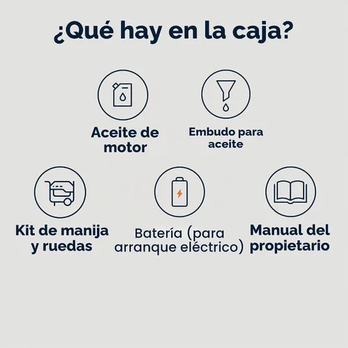Vista 9 de Generac - Generador de gas portátil de 6,875 vatios de arranque, con EFI y kit de mango 5,500 Running Watts, Home Backup, RV Ready, Quiet, Long