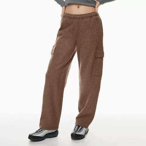 Vista 5 de Pantalones deportivos para mujer, casuales, con forro polar, cintura alta, color sólido, pantalones deportivos con bolsillos