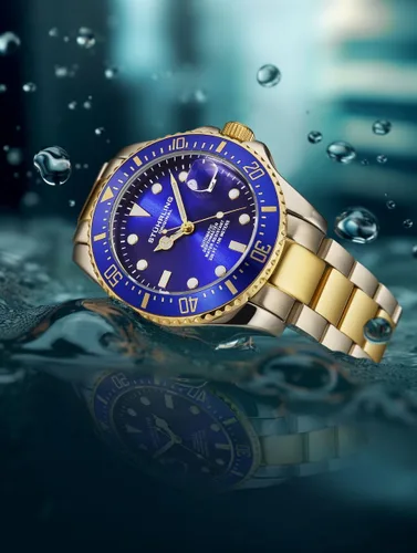 Vista 5 de Stuhrling Original Depthmaster Reloj de buceo automático japonés