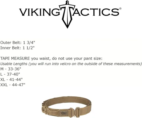 Vista 4 de Cinturón Viking Tactics RAZE, Negro