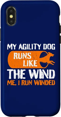 Vista 4 de iPhone 14 Dog Agility Handler - My Dog Runs - Funny Dog Agility Case