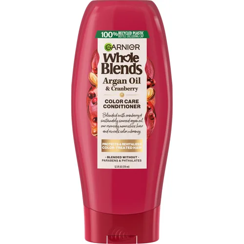 Vista 5 de Garnier Whole Blends - Mascarilla para el cuidado del color con aceite de argán y extractos de arándano, 10.1 onzas líquidas