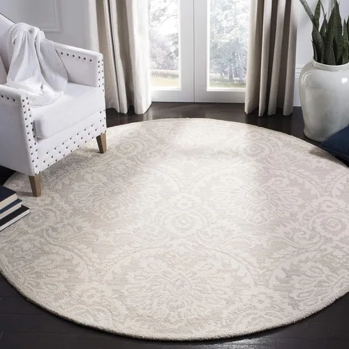 Vista 9 de SAFAVIEH Blossom Collection - Alfombra decorativa, 2 x 3 pies, azul y marfil, lana hecha a mano, ideal para zonas de alto tráfico en entrada, sala
