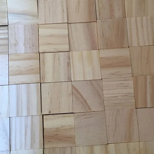 Vista 2 de 15 Pcs Unfinished Wood Cube Blocks, DIY Craft Pieces Blank CM