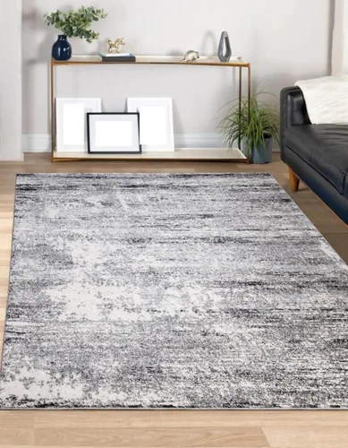 Vista 74 de Keen Home Design Alfombras de Área - 2x3 Que No Se Desprenden, Alfombras Abstractas para Cocina, Sala de Estar, Dormitorio, Comedor, Entrada Negro