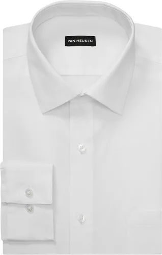 Vista 3 de Van Heusen Camisa de vestir para hombre de ajuste regular con protección contra manchas elástica