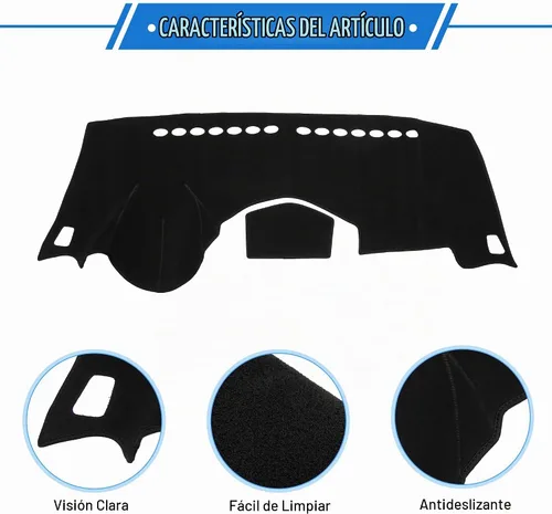 Vista 4 de Protector de cubierta de salpicadero para Chevy Trax 2014-2016 Cubierta antideslizante para tablero de consola central, protector de tapete