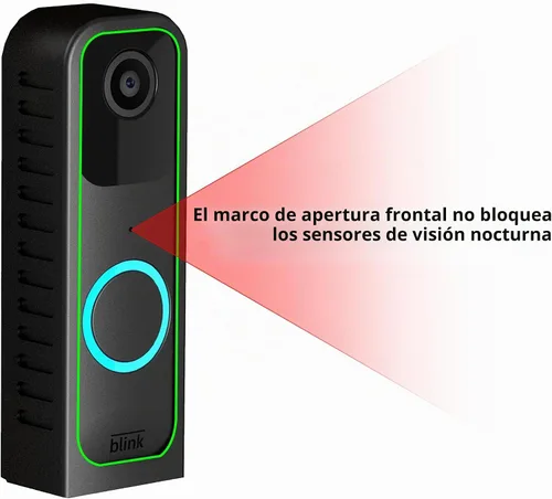 Vista 3 de Soporte para timbre Blink sin taladro, soporte de metal antirrobo para timbre, kit de timbre de cámara Blink (negro)