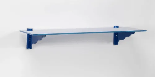 Vista 7 de LTL Home Products Kit de estante de pared de vidrio rompecabezas, 7" x 24", azul puente
