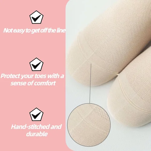 Vista 4 de Calcetines de agarre para mujer, pilates, yoga, calcetines de hospital antideslizantes con pinzas para mujer, calcetines adhesivos con cojín