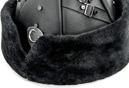 Vista 3 de Sombrero turco otomano Bork, gorra de invierno de piel sintética Ertugrul