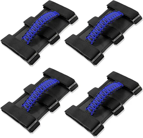 Vista 13 de Accesorios para Jeep Wrangler, barra antivuelco, mango de agarre con moldura para manija compatible con Jeep Wrangler YJ TJ JK JKU JL JLU 1955-2023