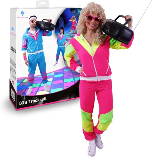Vista 2 de Traje de los años 80 y 90 para fiestas, equipo deportivo retro, disfraces de hip hop, disfraces de los años 80 para hombre, cortavientos y pantalones