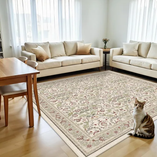 Vista 37 de Alfombra lavable de cocina de 2 x 6: antideslizante oriental interior alfombra pasillo Soft Easy Clean Thin Floor Throw Carpet for Bedroom