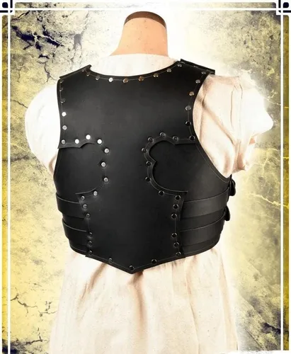 Vista 4 de Breastplate - Armadura de cuero para disfraz LARP y cosplay