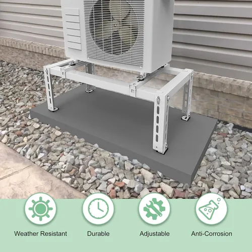 Vista 6 de Mini soporte de tierra dividido para aire acondicionado de 9,000 a 24,000 BTU, sistema de bomba de calor, soporte mini dividido ajustable resistente