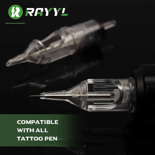 Vista 2 de Rayyl Cartucho de agujas de tatuaje 40PCS mezclado 1205RM 1207RM 1209RM 1211RM para principiantes y artistas experimentados