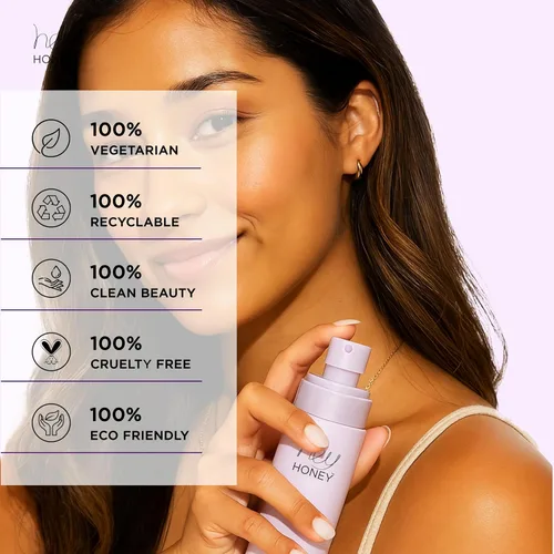 Vista 5 de Hey Honey Tame Tonic - Acondicionador sin enjuague con miel y aceite de argán Domación del encrespamiento, protege el calor y mejora el brillo