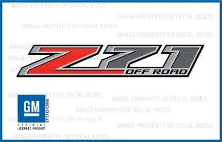 Vista 3 de Pegatinas para camiones GMC Sierra Z71 Offroad - F (2014-2017) cabecera (juego de 2) FG7G0