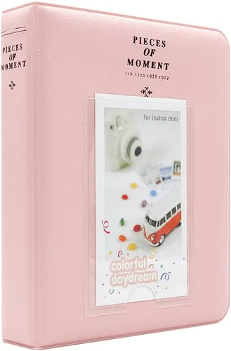 Vista 14 de Ablus - Álbum de fotos con 64 bolsillos para fotos instantáneas de cámaras Fujifilm Instax Mini 7s 8 8+ 9 25 26 50s 70 90 y letrero, pequeño