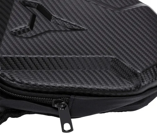 Vista 5 de Motorcycle Leg Bag with Detachable Straps, Expandable EVA Hard Shell