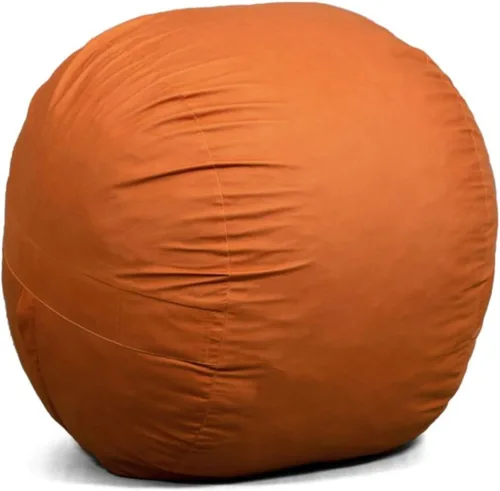Vista 48 de Big Joe Fuf Silla Puf de Espuma de 5 Pies de Tamaño Extra Grande con Funda Extraíble para Niños, Adolescentes, Adultos, Onyx Lenox, Poliéster Tejido