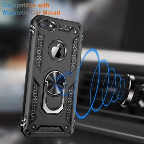 Vista 380 de Jeylly Funda para iPhone SE/Funda para iPhone 5S, Exterior de Plástico Duro que Absorbe Golpes + Interior de Silicona de Goma Defensor contra