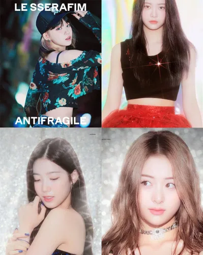 Vista 2 de ( COMPACT Ver. ) LE SSERAFIM ANTIFRAGILE 2nd Mini Album ( EMERALD Ver. )+1ea Store Gift Photo Card K-POP SEALED