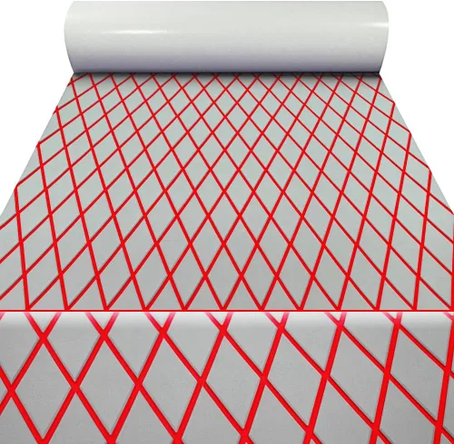Vista 36 de 102.3" X 45.2" pulgadas, patrón de diamante, cubierta marina autoadhesiva, suelo de barco, cubierta de espuma EVA marina, antideslizante, para Gris