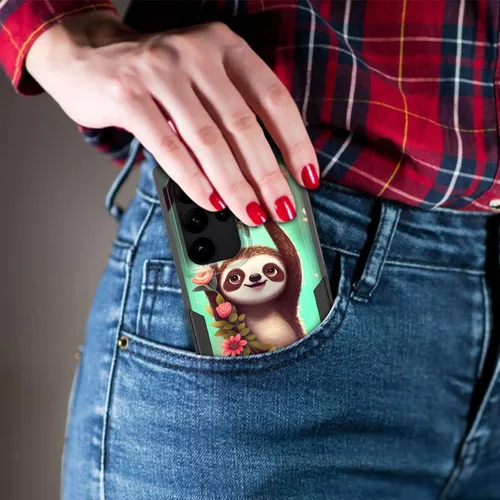 Vista 571 de Funda para Galaxy A14 5G, resistente de doble capa híbrida de policarbonato duro, goma suave, a prueba de golpes, funda protectora resistente