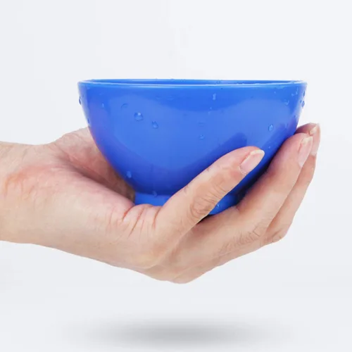 Vista 5 de Juego de 6 cuencos de silicona de mezcla de goma flexible con espátulas para alginato yeso material de impresión