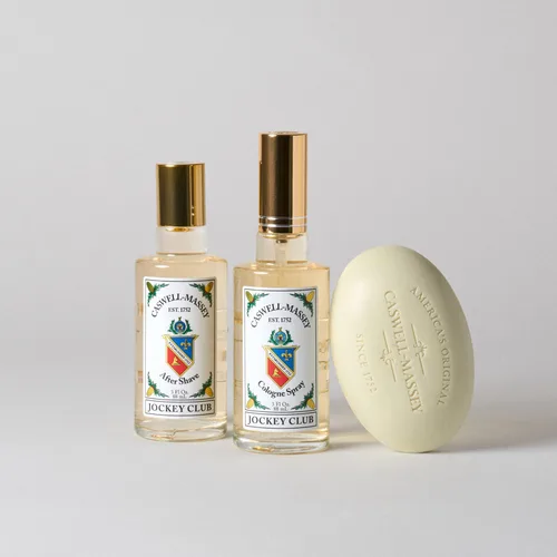 Vista 5 de Caswell-Massey Jockey Club Colonia en aerosol, mezcla aromática de ámbar, bergamota y jazmín, espray de colonia perfumado para hombres y mujeres, 3