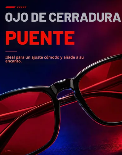 Vista 5 de TIJN Gafas de dormir con bloqueo de luz verde azul, lente de luz roja para juegos de computadora, fatiga de pantalla y protección UV Negro