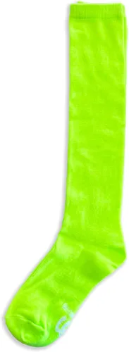 Vista 3 de NEON NATION Calcetines altos hasta la rodilla de color sólido sin rayas