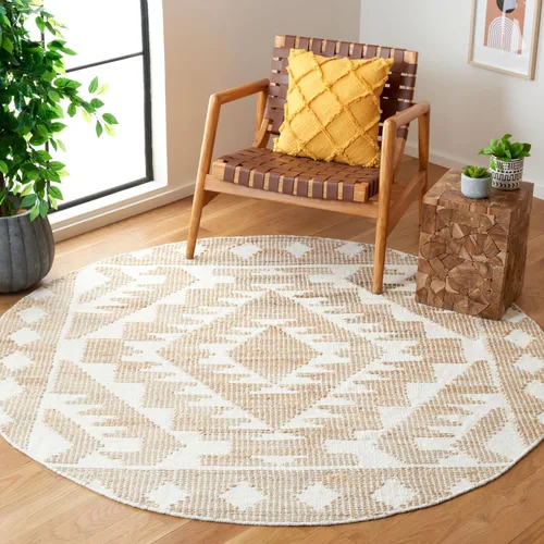 Vista 10 de SAFAVIEH Natural Fiber Collection NF512A - Alfombra de pasillo, 2 pies 3 pulgadas x 8 pies, marfil y natural, hecha a mano, rústico, bohemio, yute